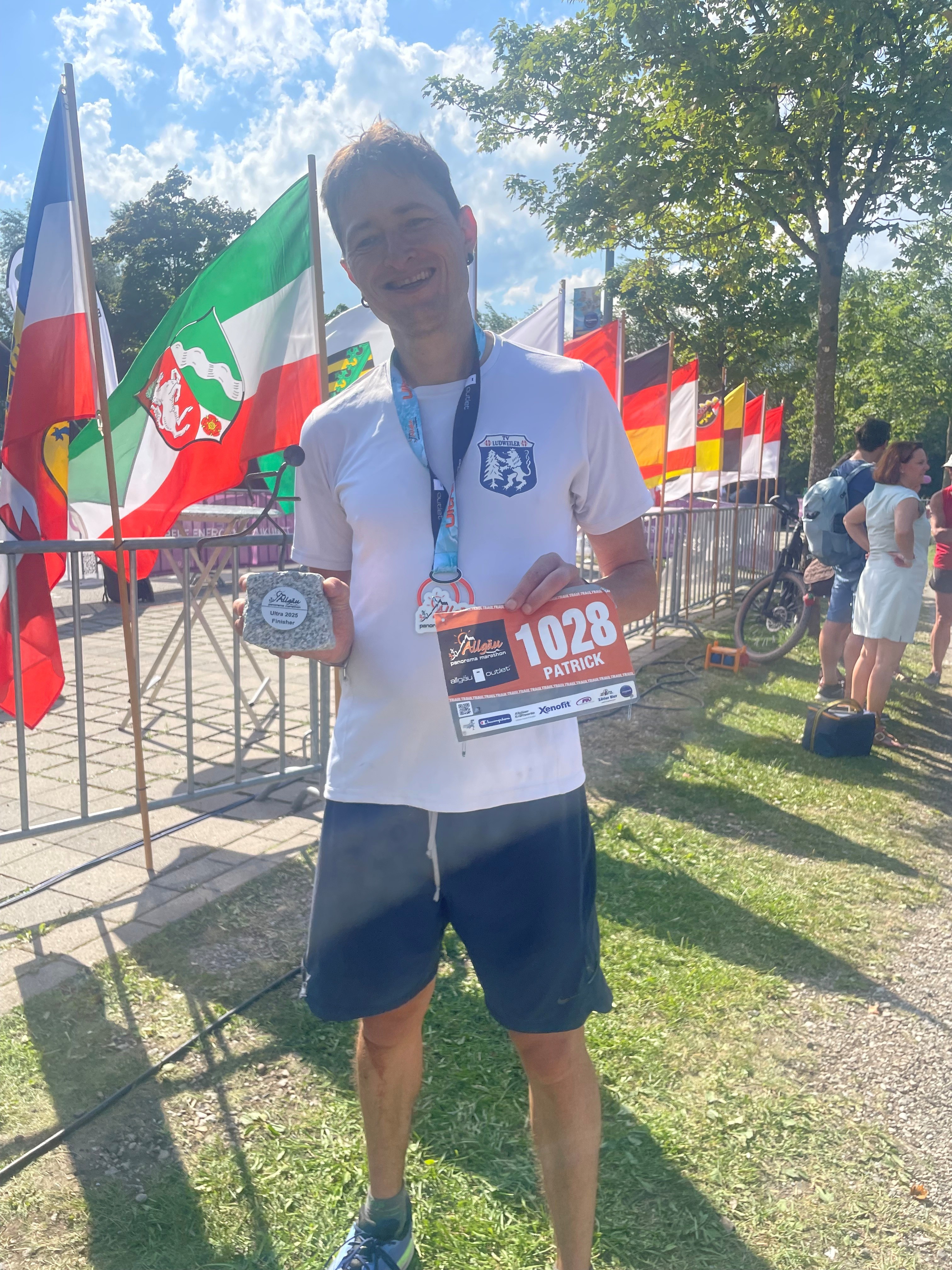 Patrick Franz glücklicher Ultra-Finisher